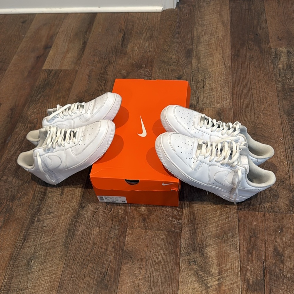 MENS NIKE AIR FORCE 1 WHITE🔥🔥 - Picture 8 of 10